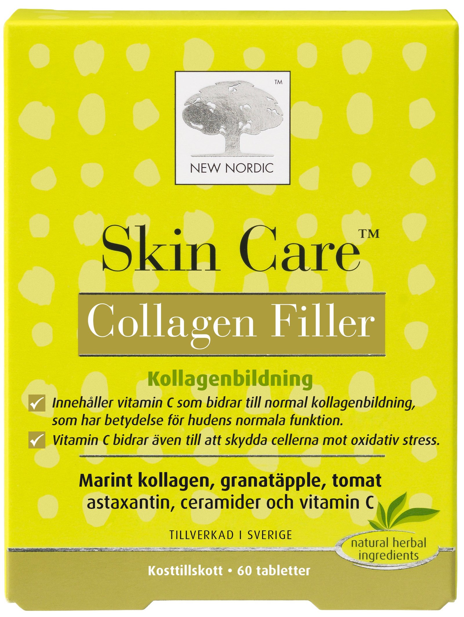 Skin Care Collagen Filler Kosttillskott 60 st