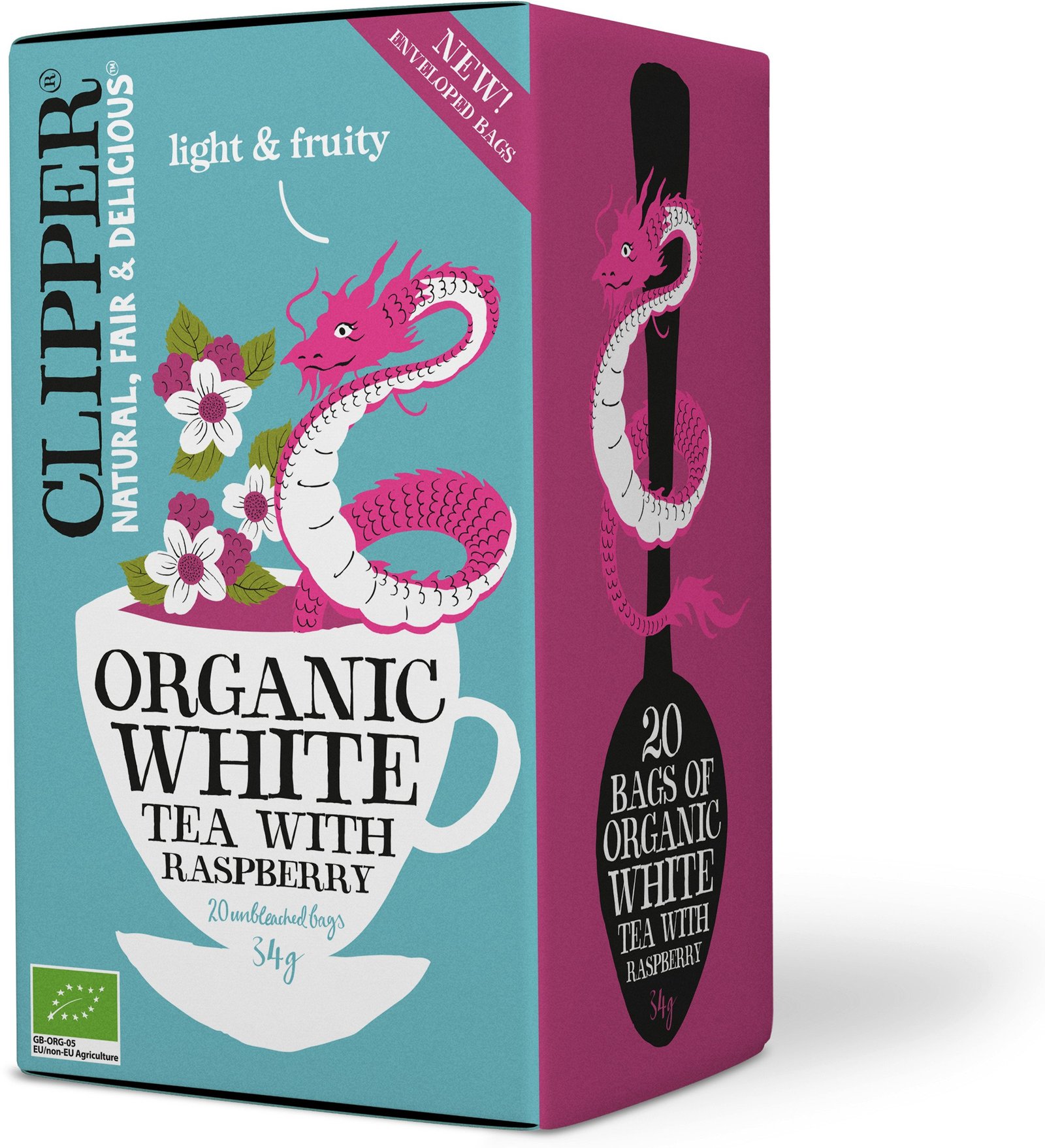 Clipper Organic White Tea Raspberry 20 st