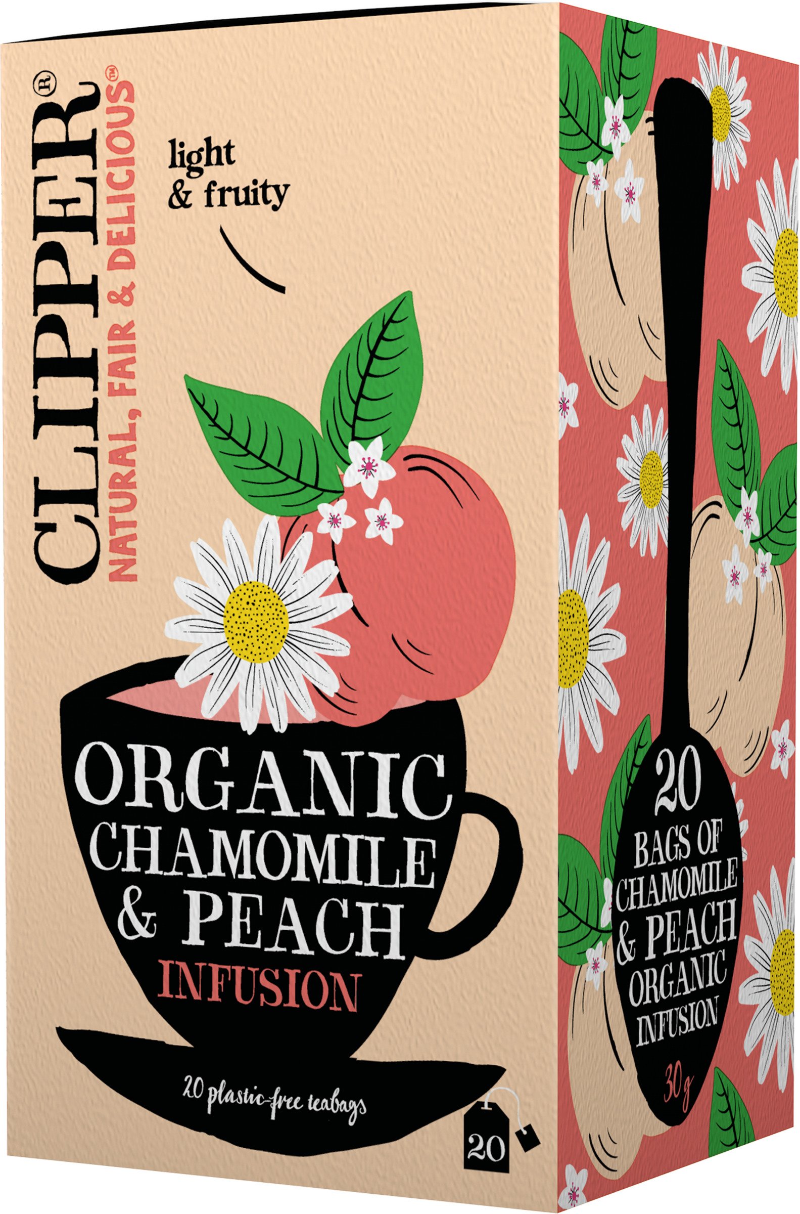 Clipper Chamomile & Peach Infusion 20 tepåsar