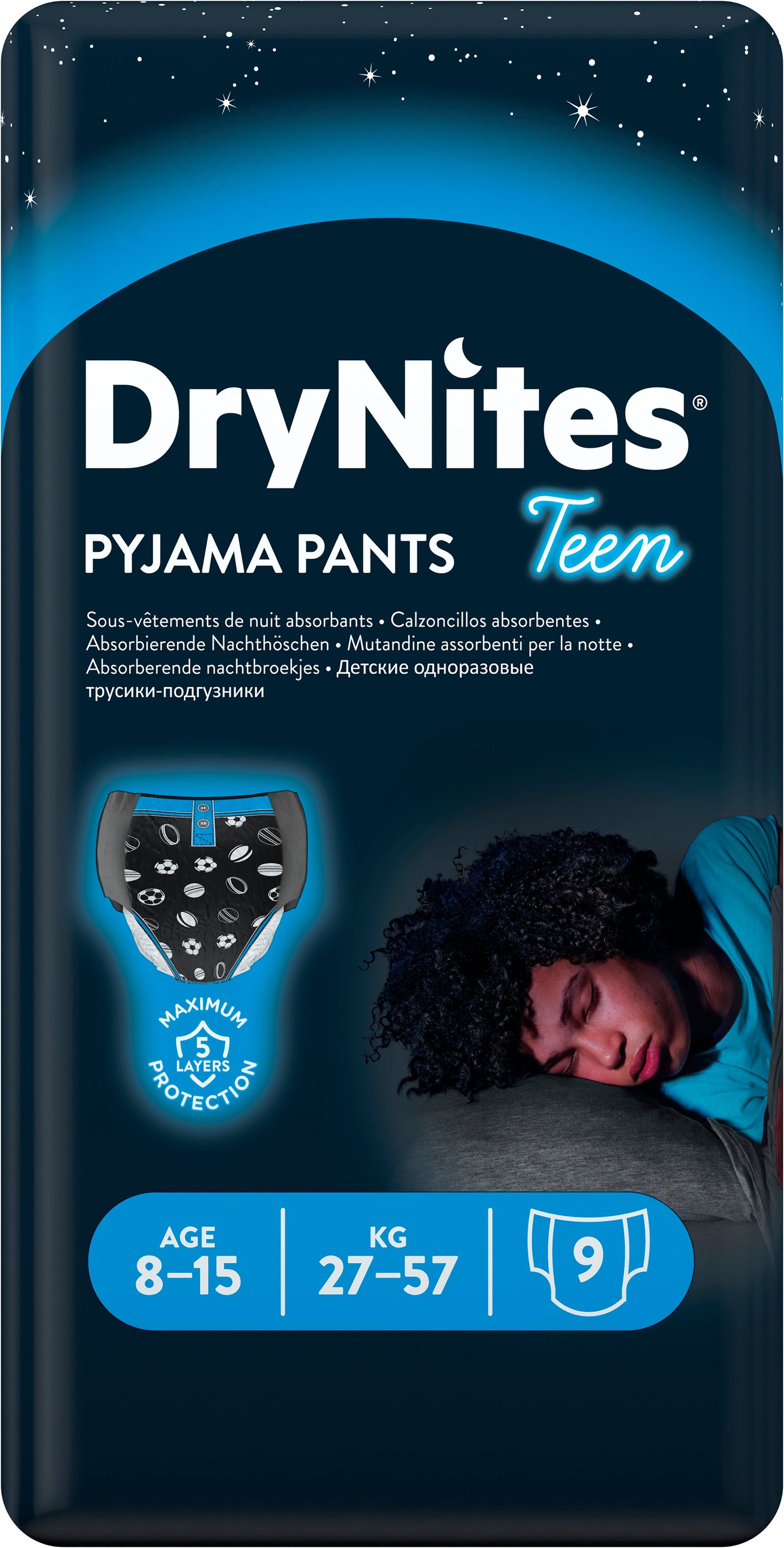 DryNites Nattblöja pojke, 8-15 år 9 st