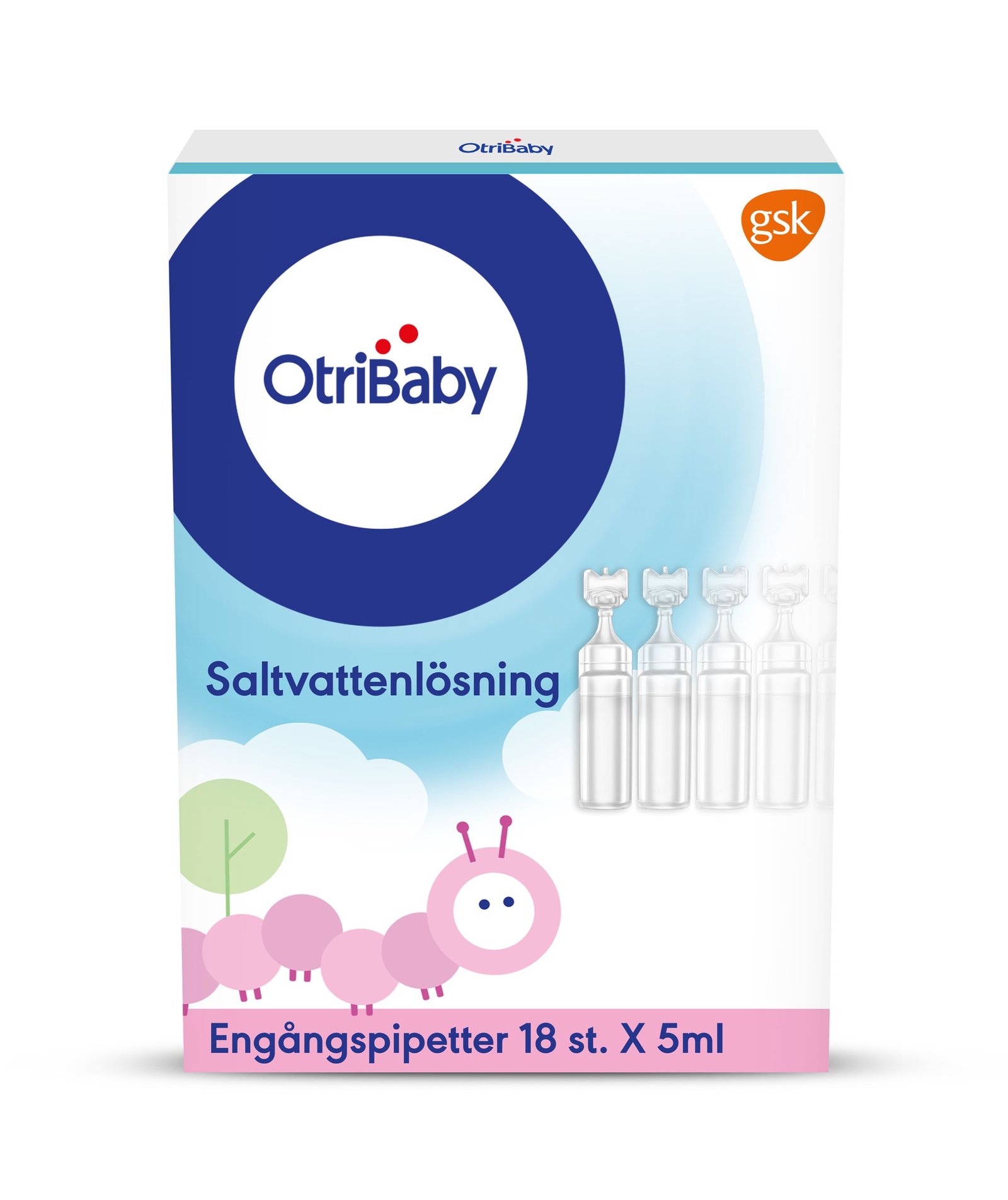 Otri-Baby Engångspipetter Saltvattenlösning För Spädbarn 18 x 5 ml