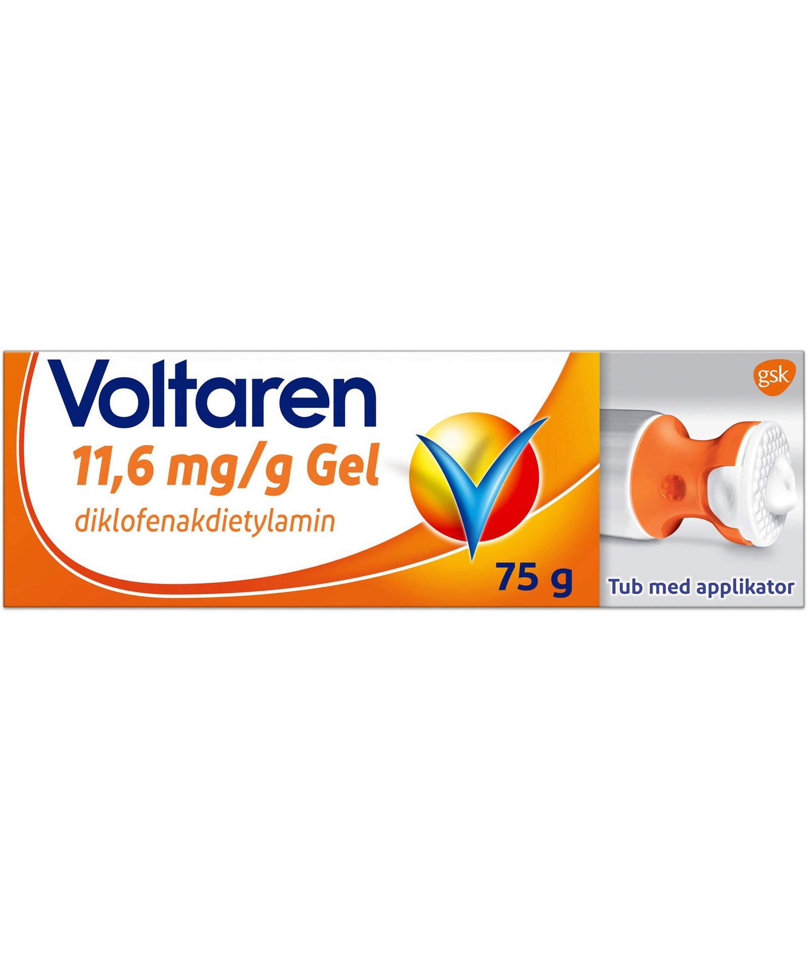 Voltaren Emugel 11,6 mg/g med enkel appliceringskork 75 g