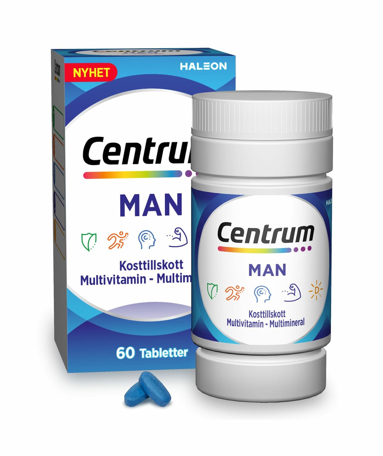 Centrum Man Kosttillskott Multivitamin & Multimineral 60 tabletter