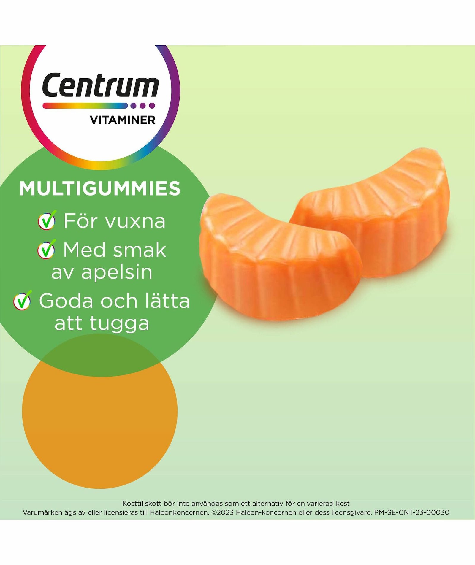 Centrum Multigummies Apelsin 60 tuggtabletter