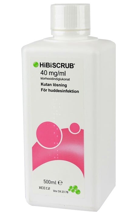 Hibiscrub kutan lösning 40 mg/ml, 500 ml