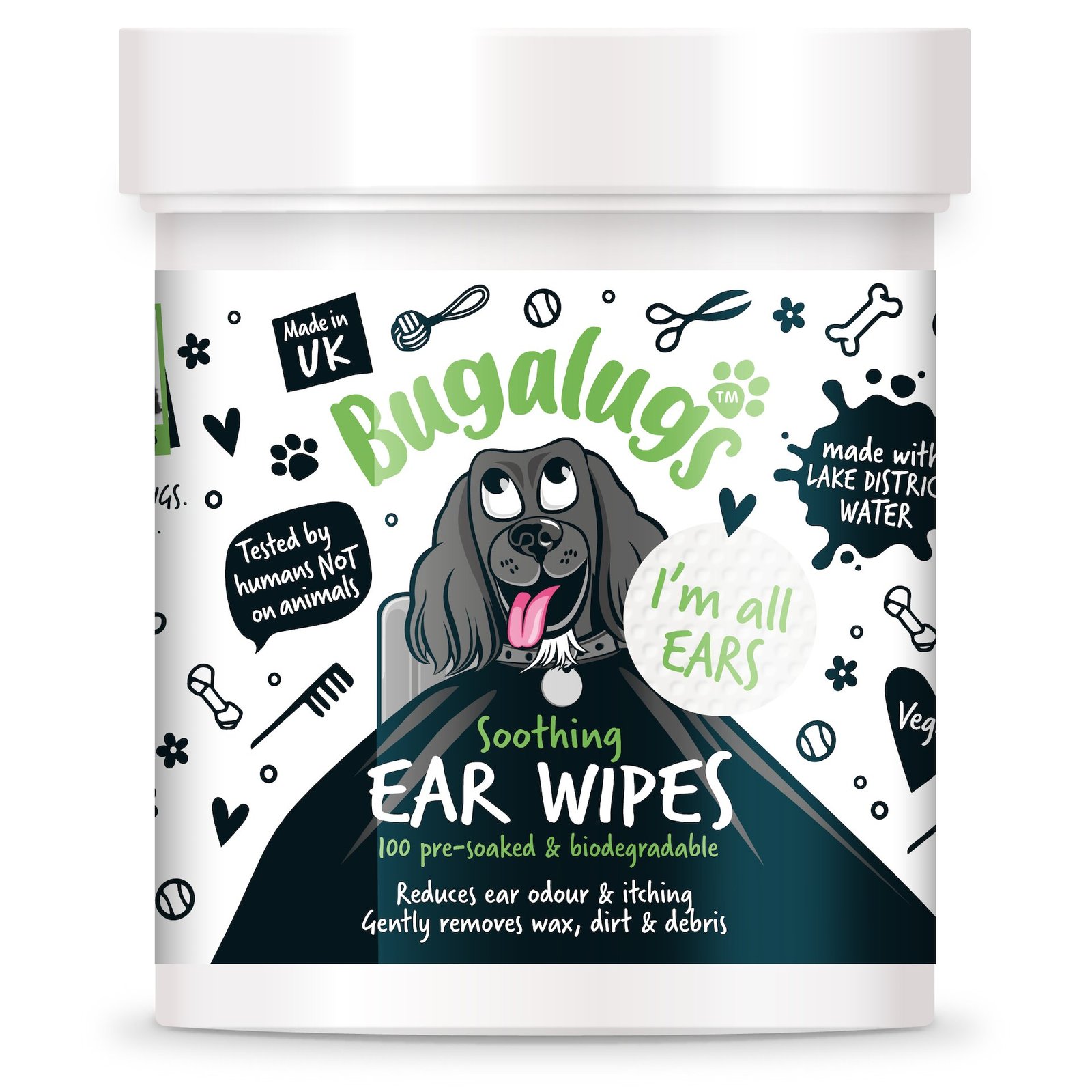Bugalugs Soothing Pre-Soaked Ear Pads 100 st