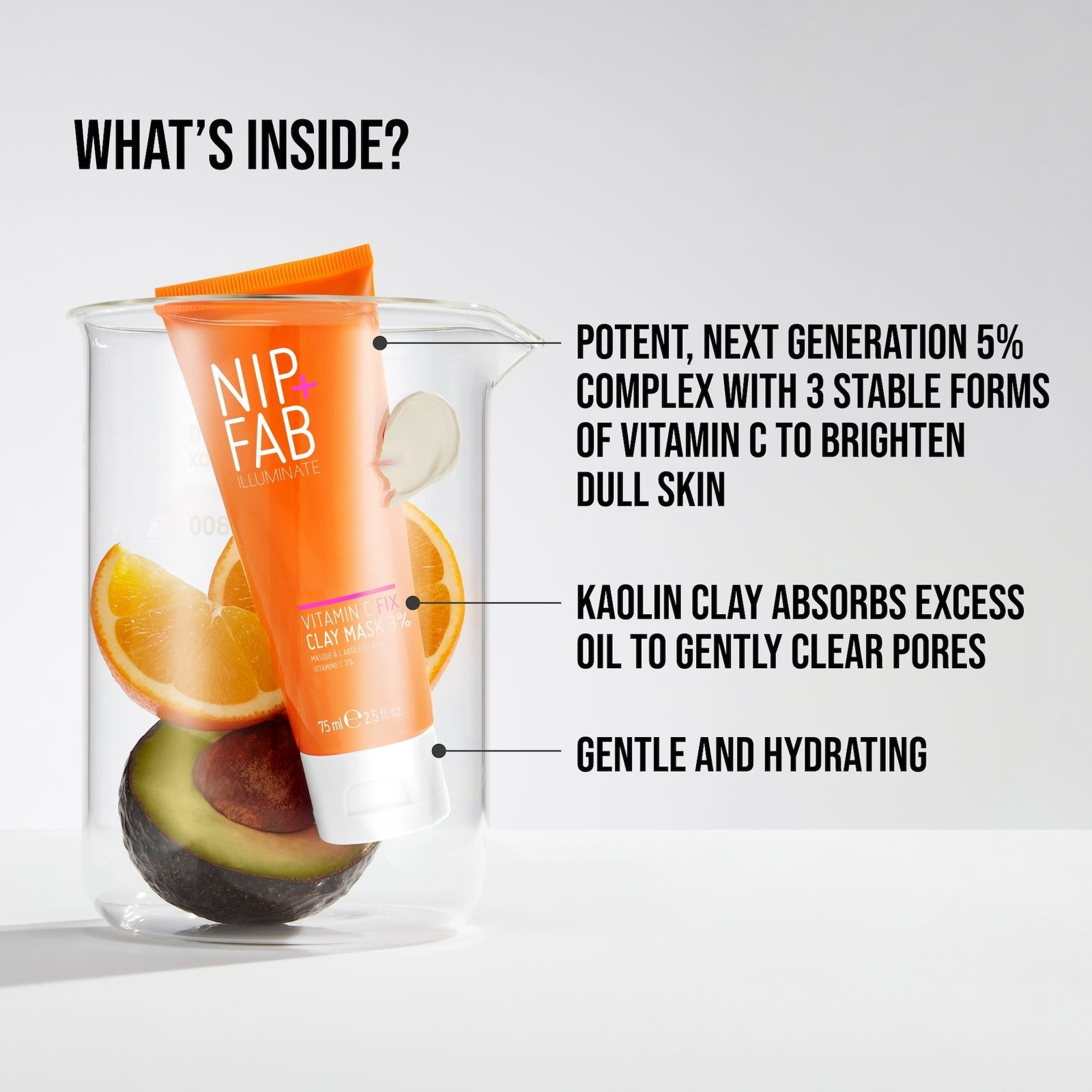 NIP+FAB Vitamin C 3% Fix Clay Mask 75 ml