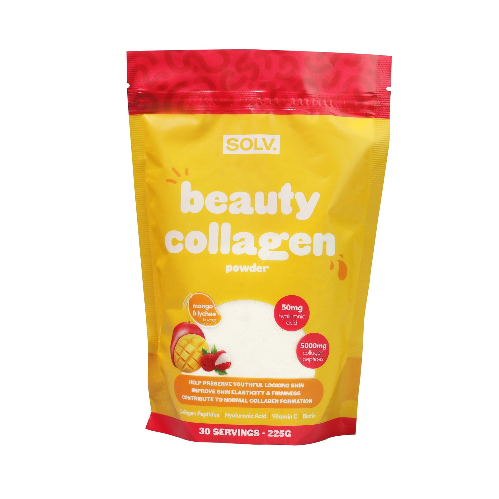 SOLV Beauty Collagen Mango-Lychee 225 g
