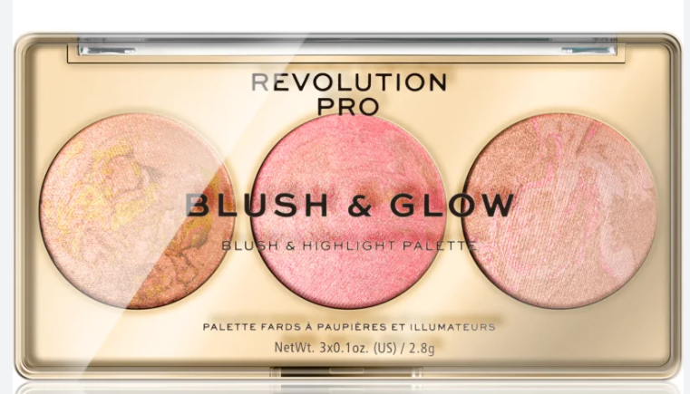 Makeup Revolution Pro Blush & Glow Palette Peach Glow 3 x 2,8g