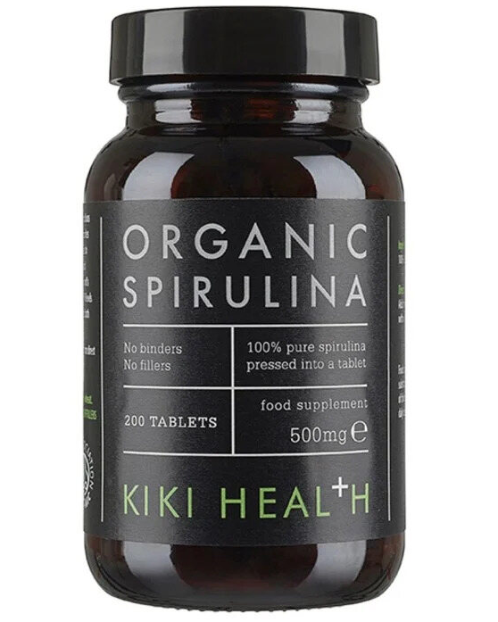 Kiki Health Organic Premium Spirulina Tablets 200 tabletter
