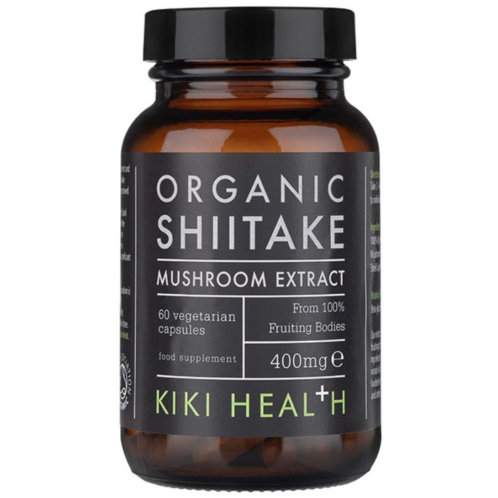 Kiki Health Organic Shiitake Extract Mushroom 60 kapslar