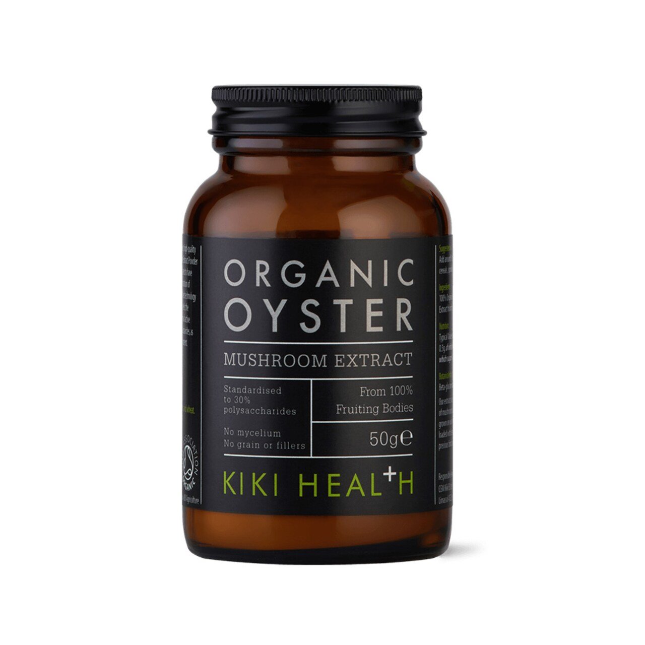 Kiki Health Organic Oyster Extract Mushroom Pulver 50g