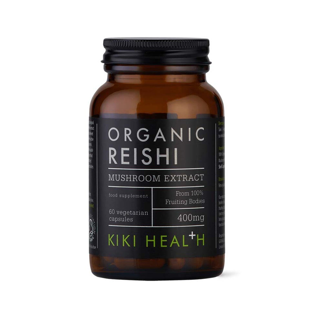 Kiki Health Organic Reishi Extract Mushroom 60 kapslar