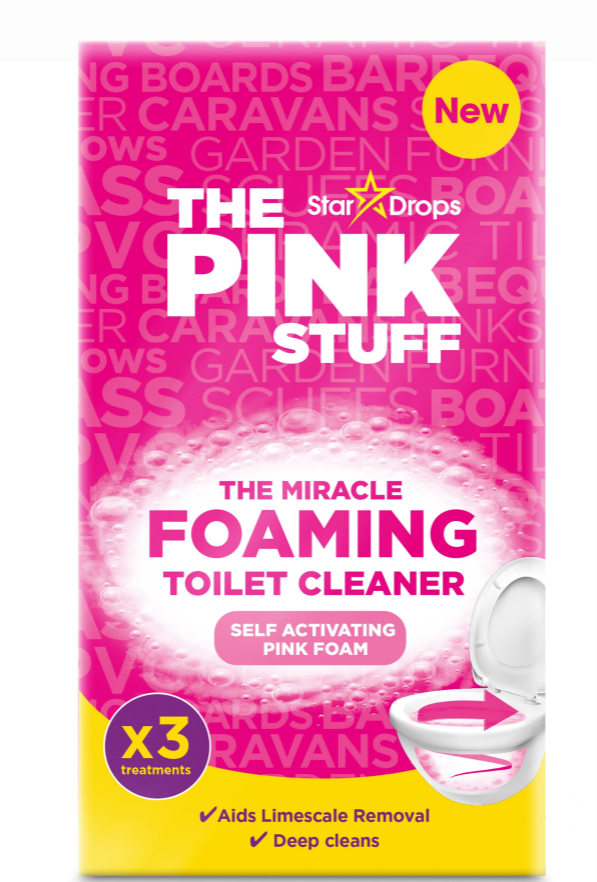 THE PINK STUFF Miracle Foaming Toilet Cleaner 3x100g