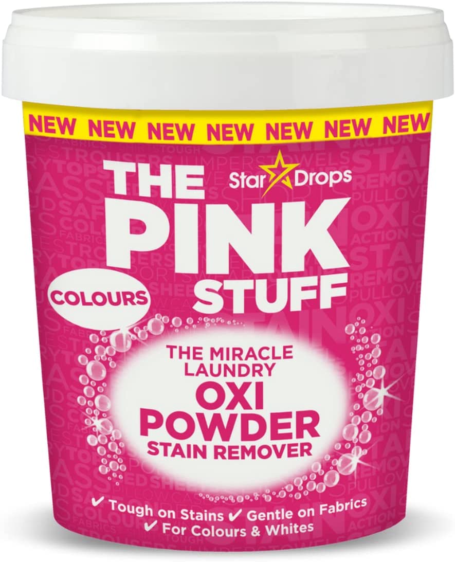 THE PINK STUFF Miracle Laundry Oxi Powder Stain Remover Colours 1 kg