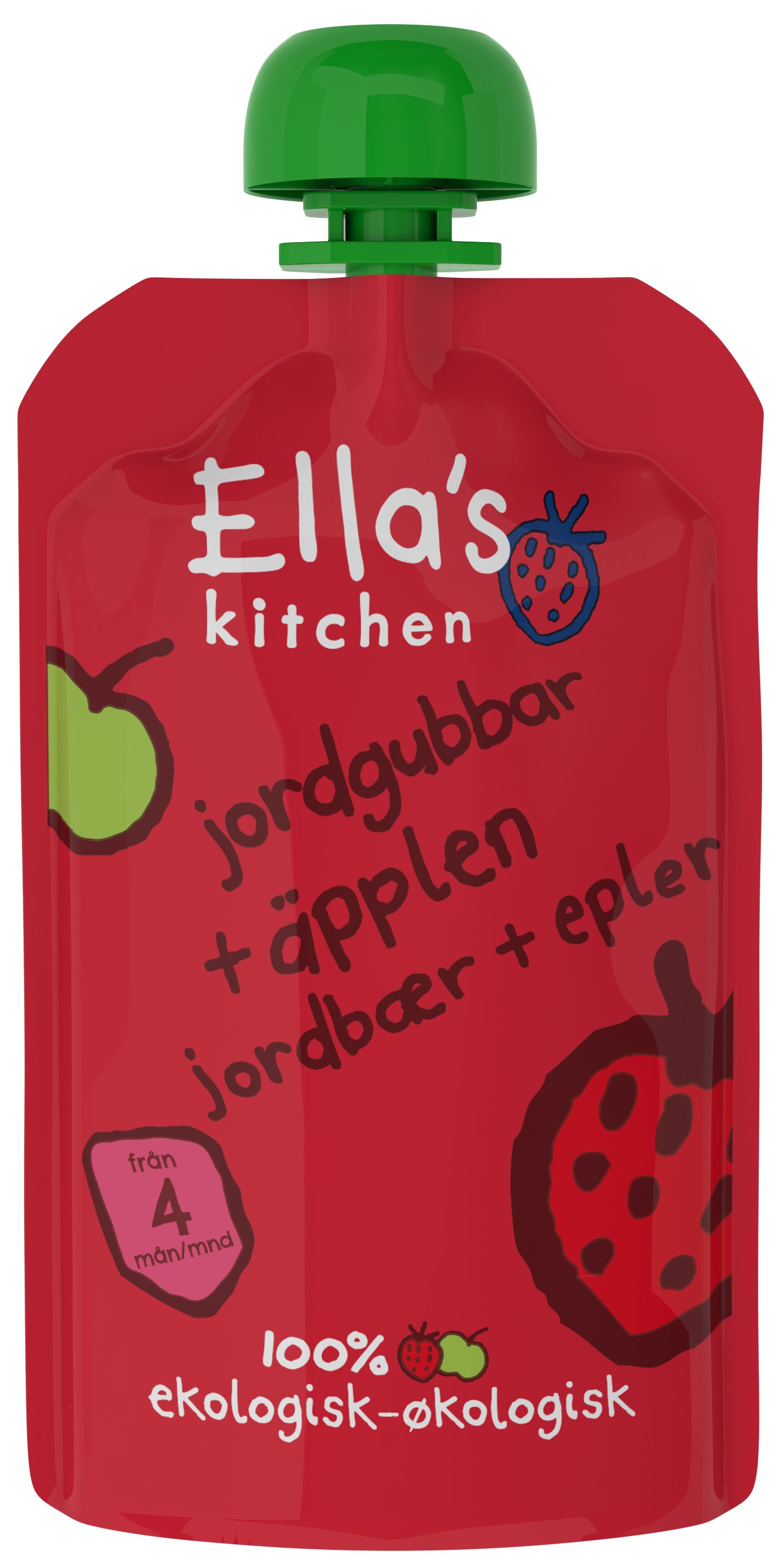 Ella's Kitchen Jordgubb & Äpple Puré 120 g