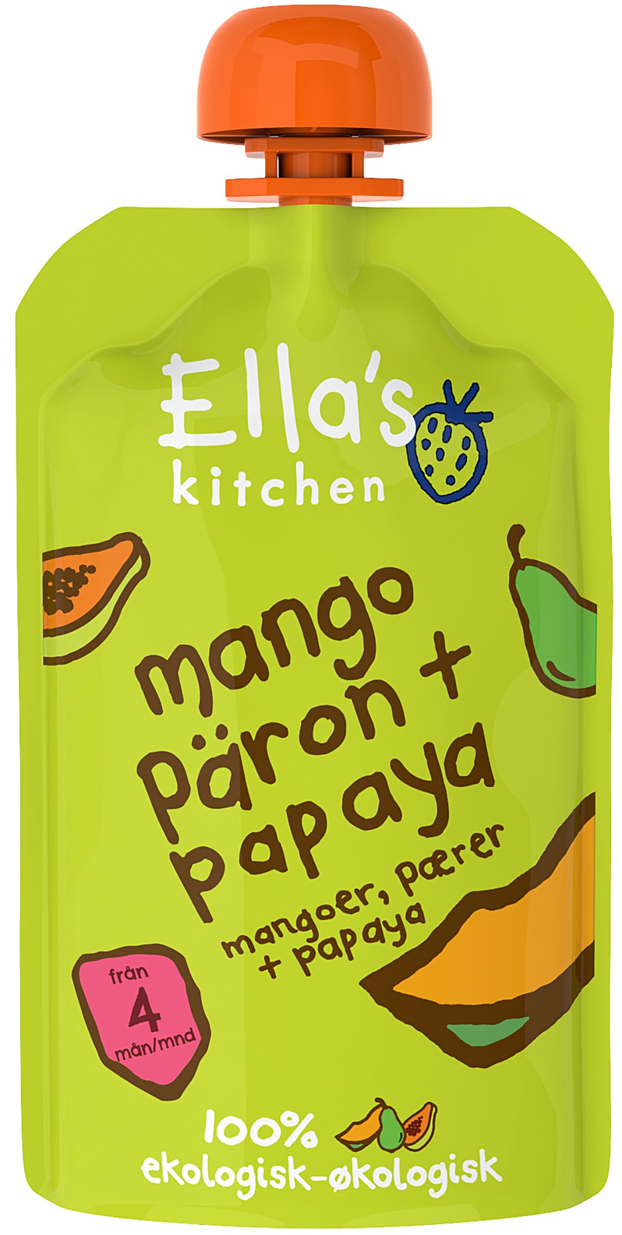 Ella's Kitchen Mango, päron & papaya puré 120 g