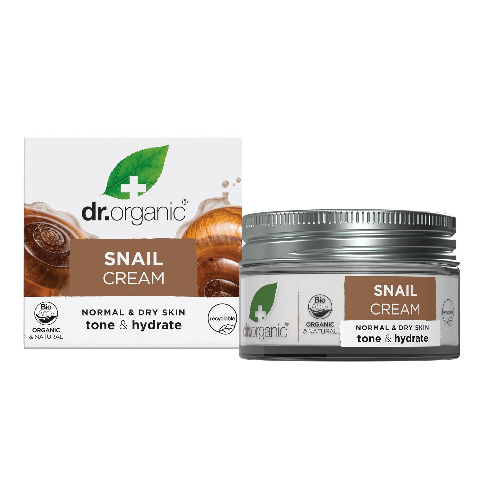 Dr Organic Snail Gel Cream Normal & Dry Skin 50 ml