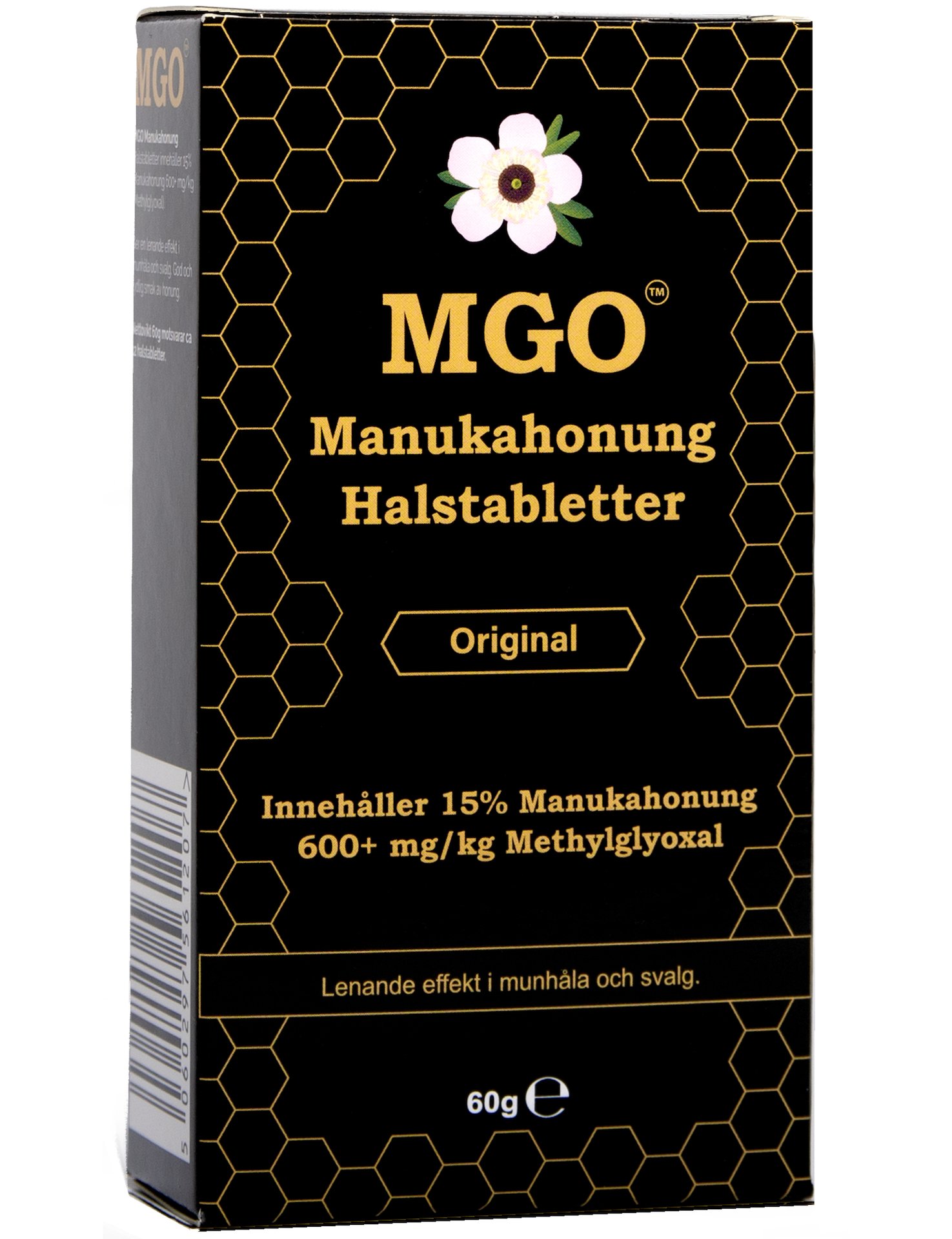 MGO Manukahonung Halstabletter Original 600+ 60g