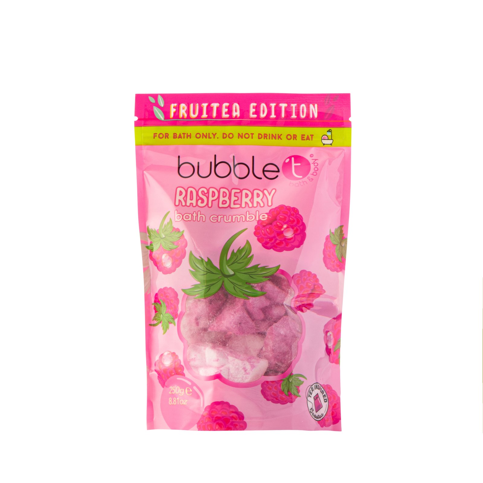 BubbleT Fruitea Raspberry Bath Crumble 250g