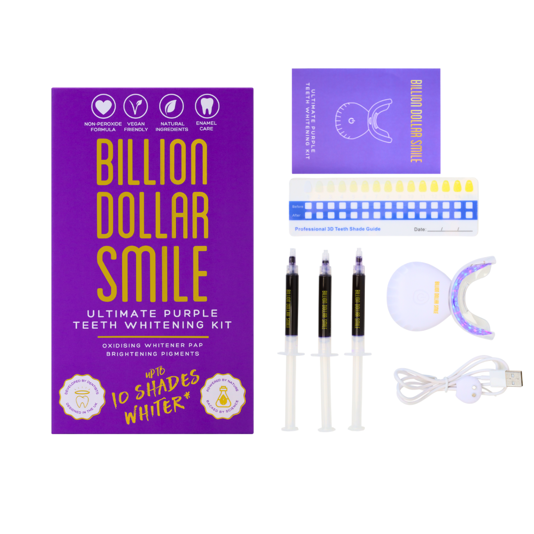 Billion Dollar Smile Ultimate Purple Teeth Whitening Kit (Purple PAP) 3x3ml