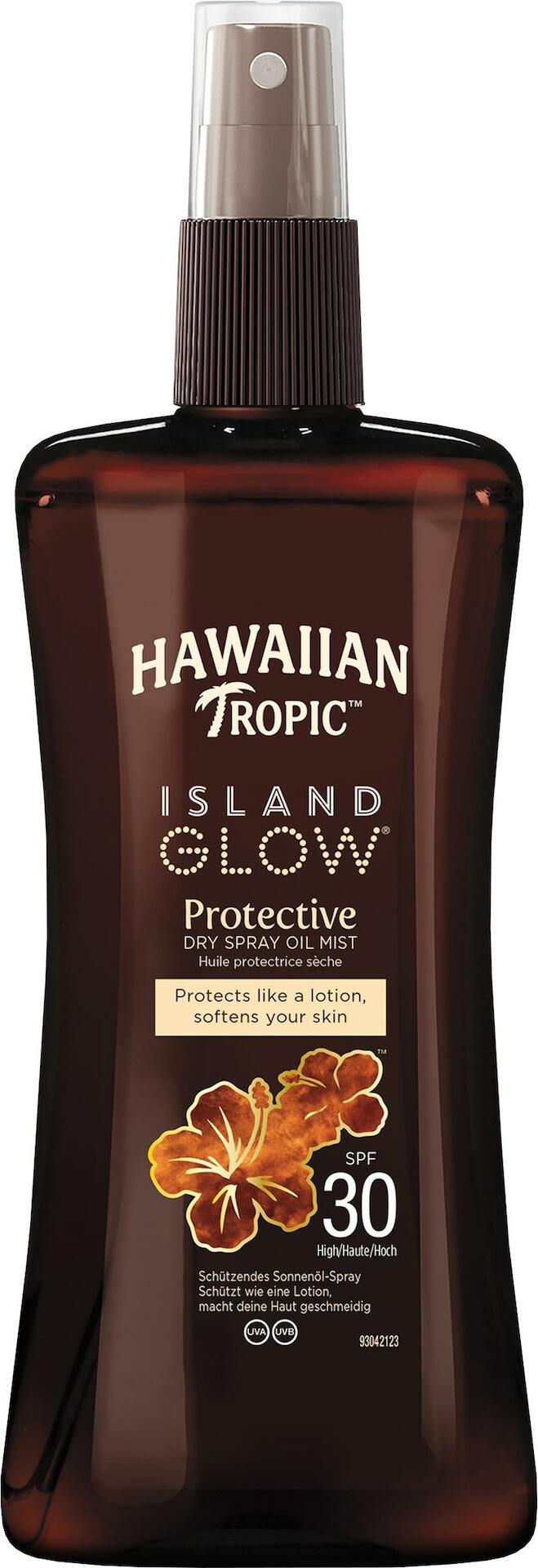 Hawaiian Tropic Island Glow SPF30 Protective Dry Spray Oil Mist 200 ml