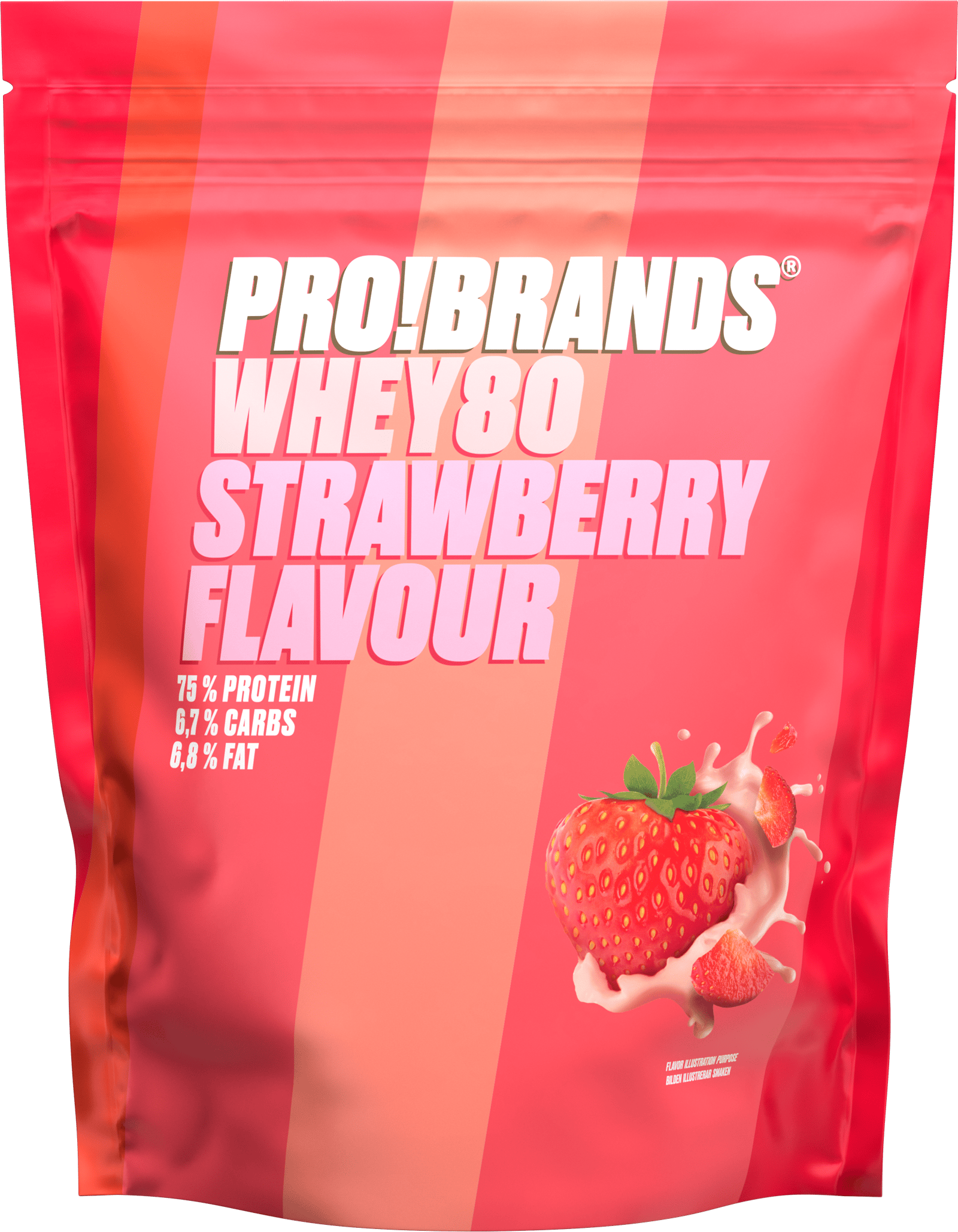 ProBrands Whey 80 Powder Strawberry 500g