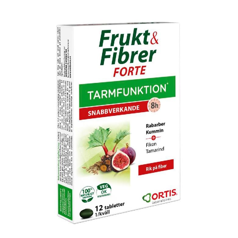 Frukt & Fibrer Forte 12 tabletter