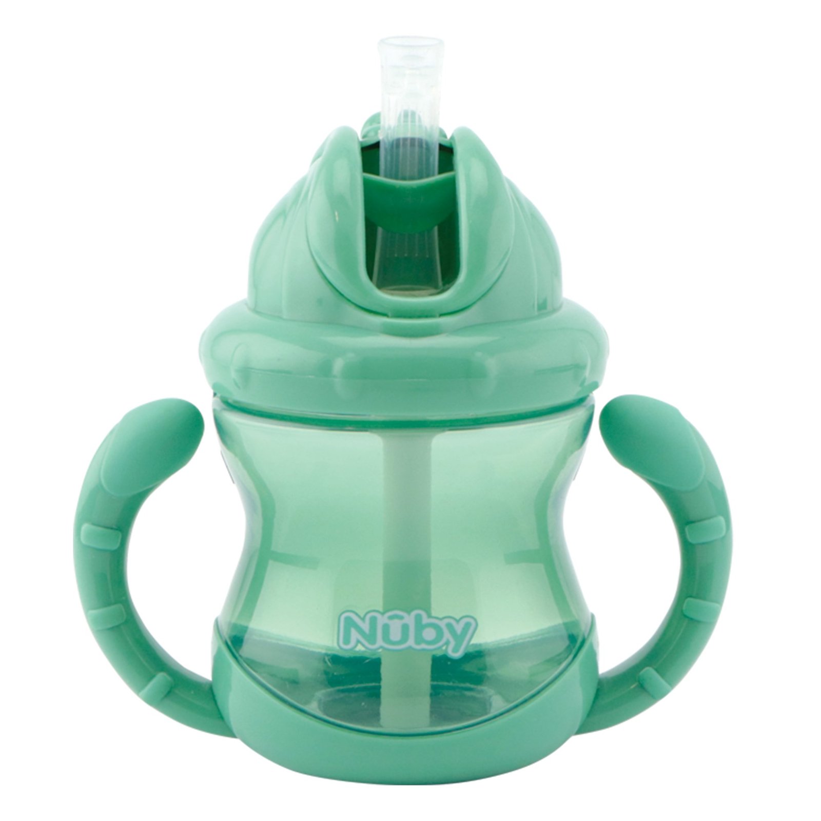 Nuby Twin Handle Flip It Cup 240 ml Green +12m