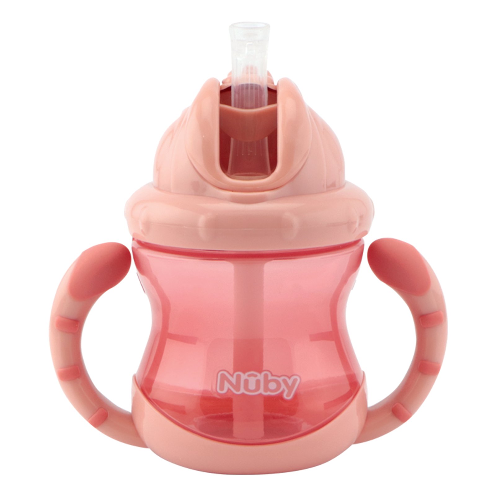 Nuby Twin Handle Flip It Cup 240 ml Pink +12m