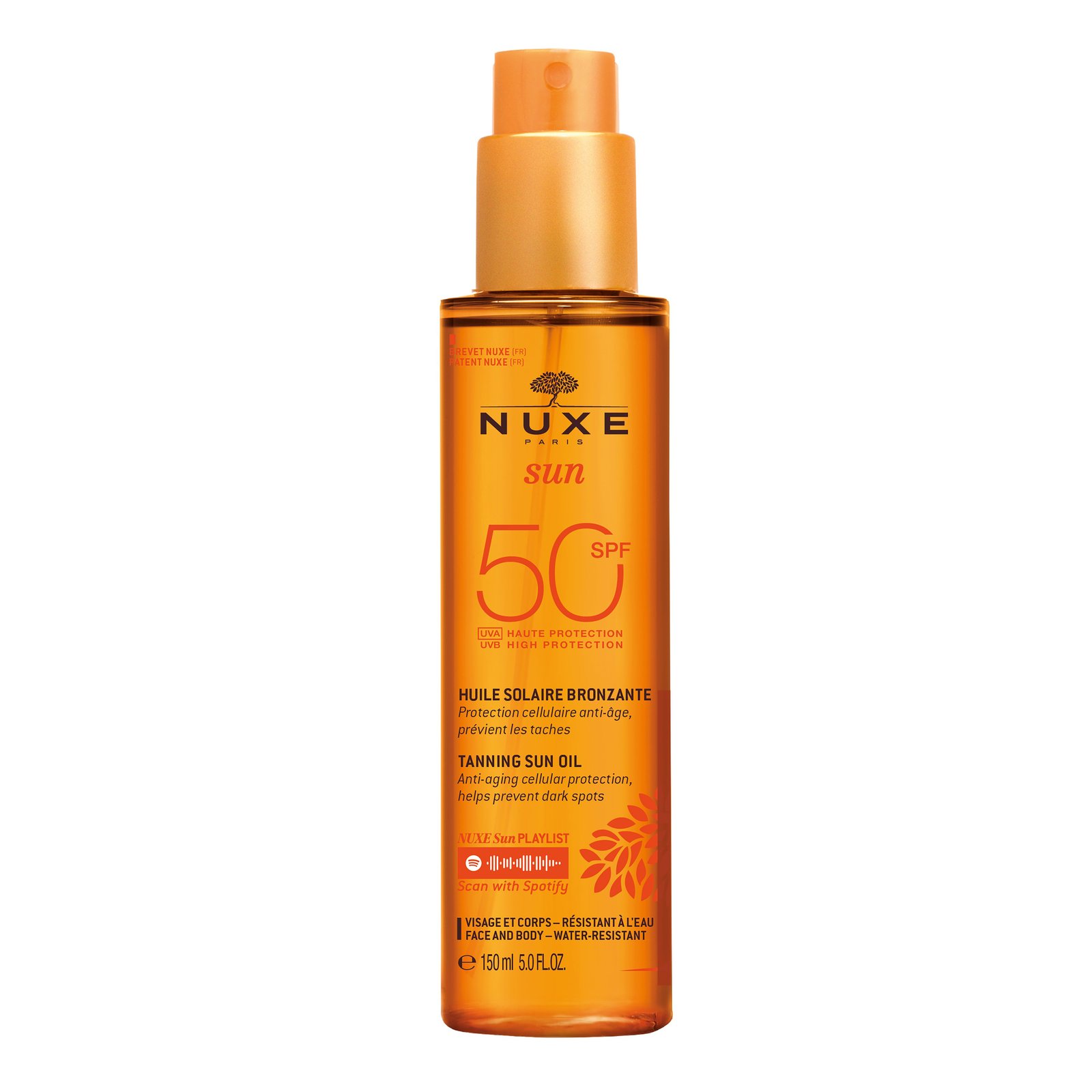 Nuxe Sun Tanning Oil High Protection SPF30 Face & Body 150 ml