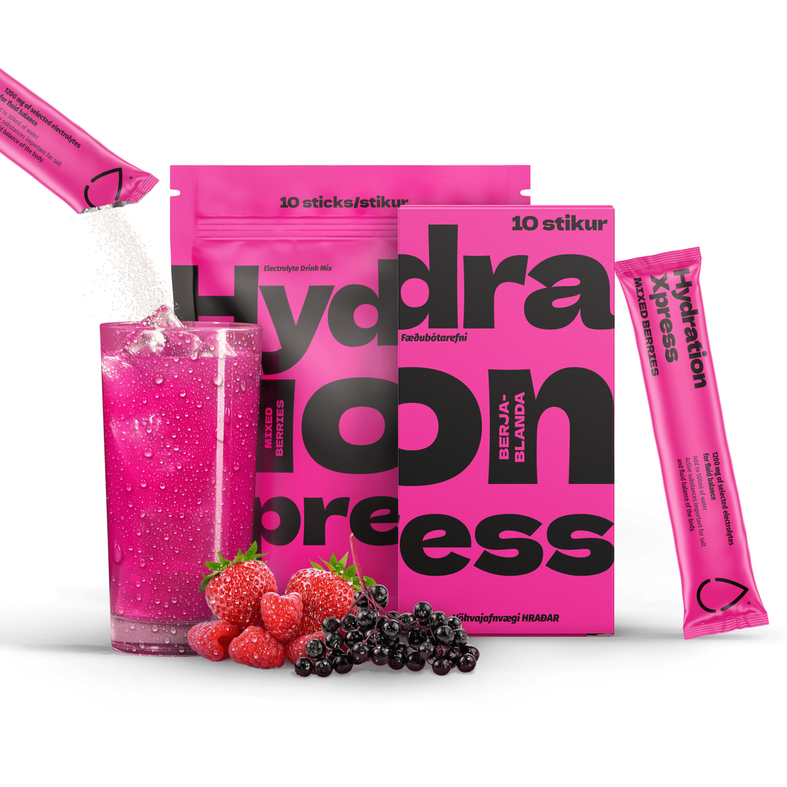 Happy Hydrate Hydration Xpress Mixed Berries 10-Pack