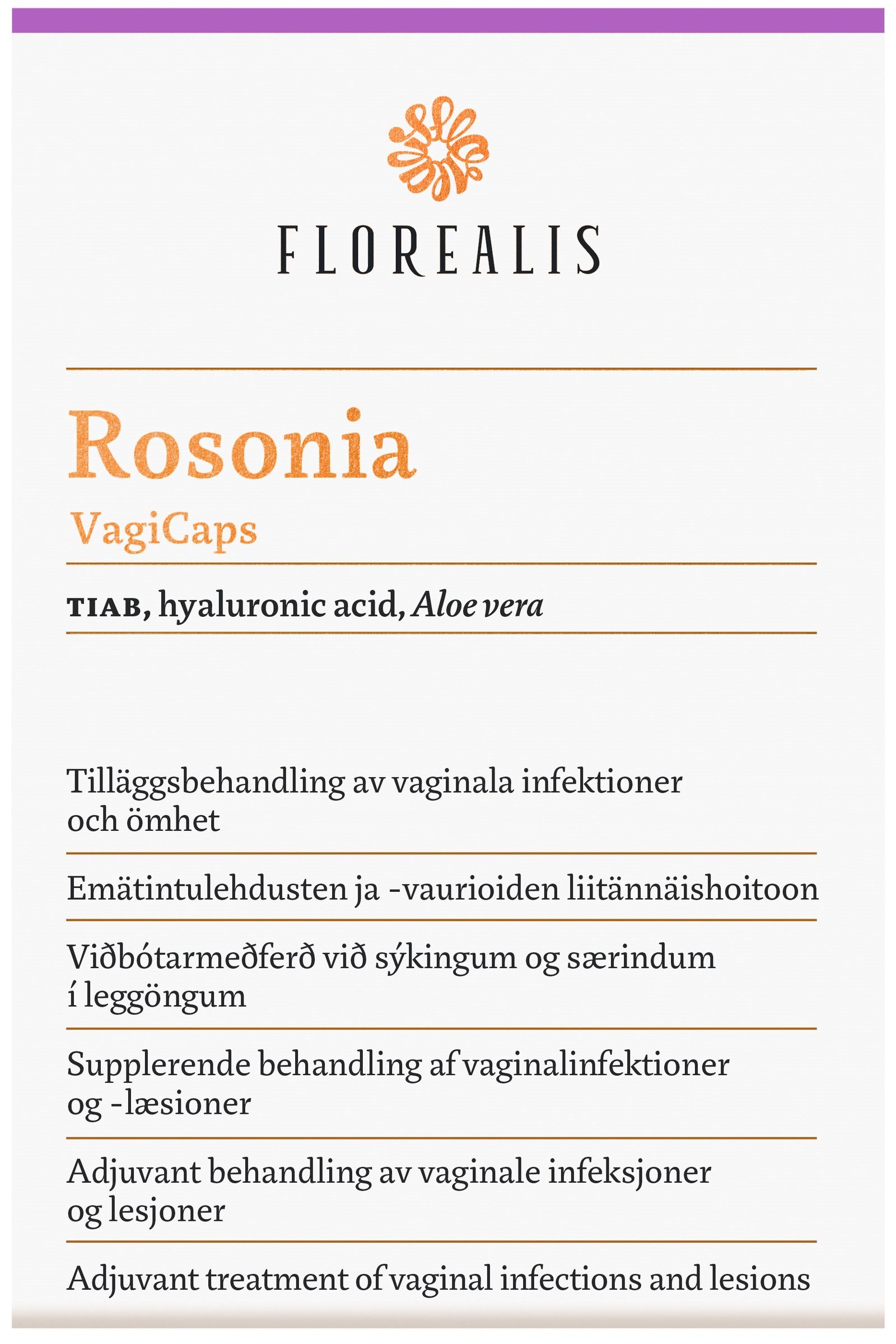 Florealis Rosonia Vaginala Kapslar 10 st