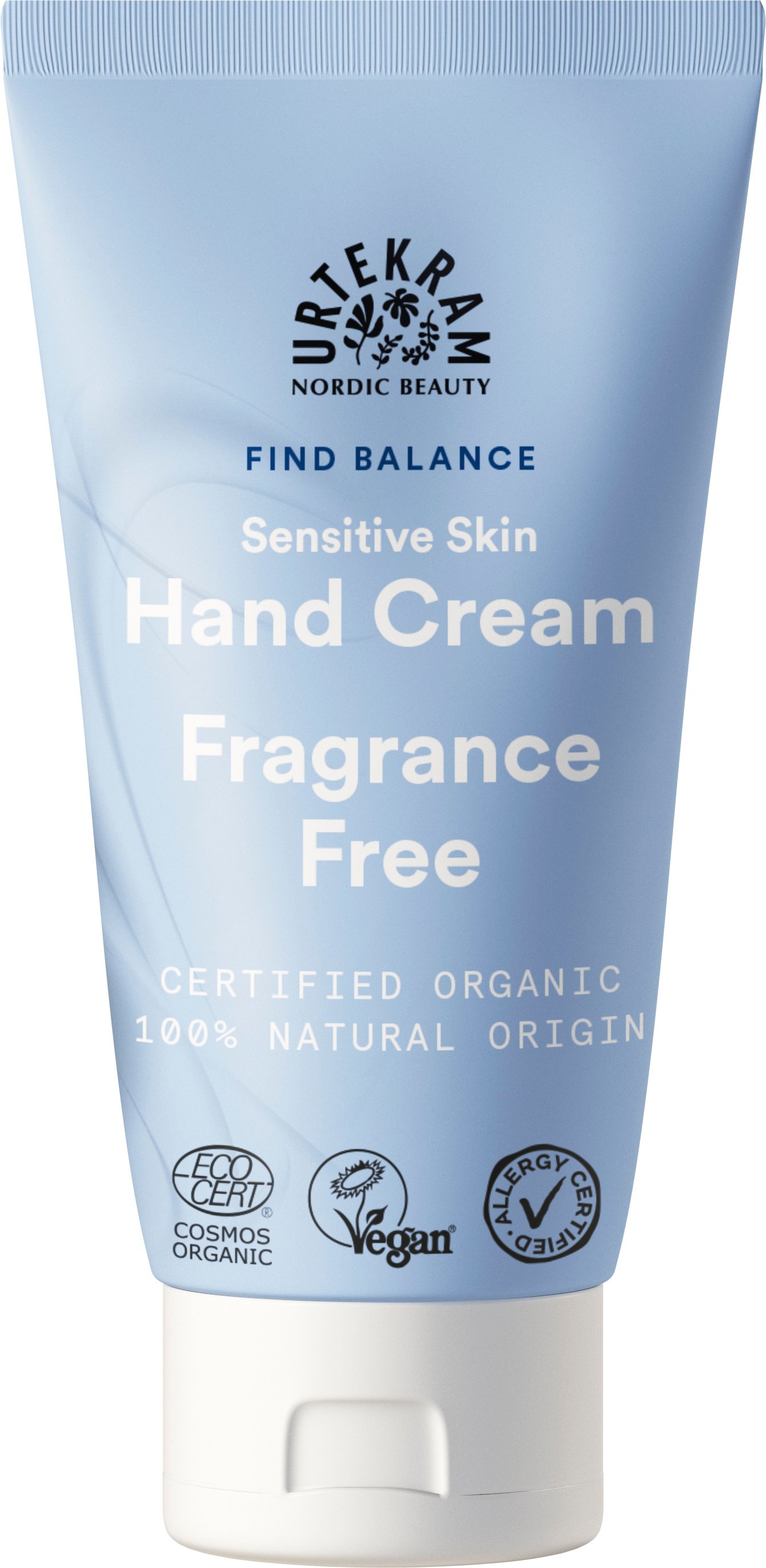 Urtekram Beauty Fragrance Free Hand Cream 75 ml