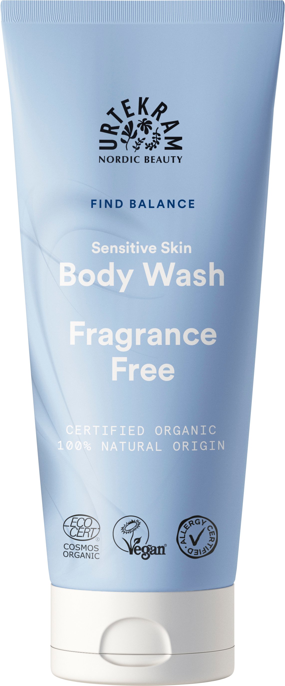 Urtekram Beauty Fragrance Free Body Wash 200 ml