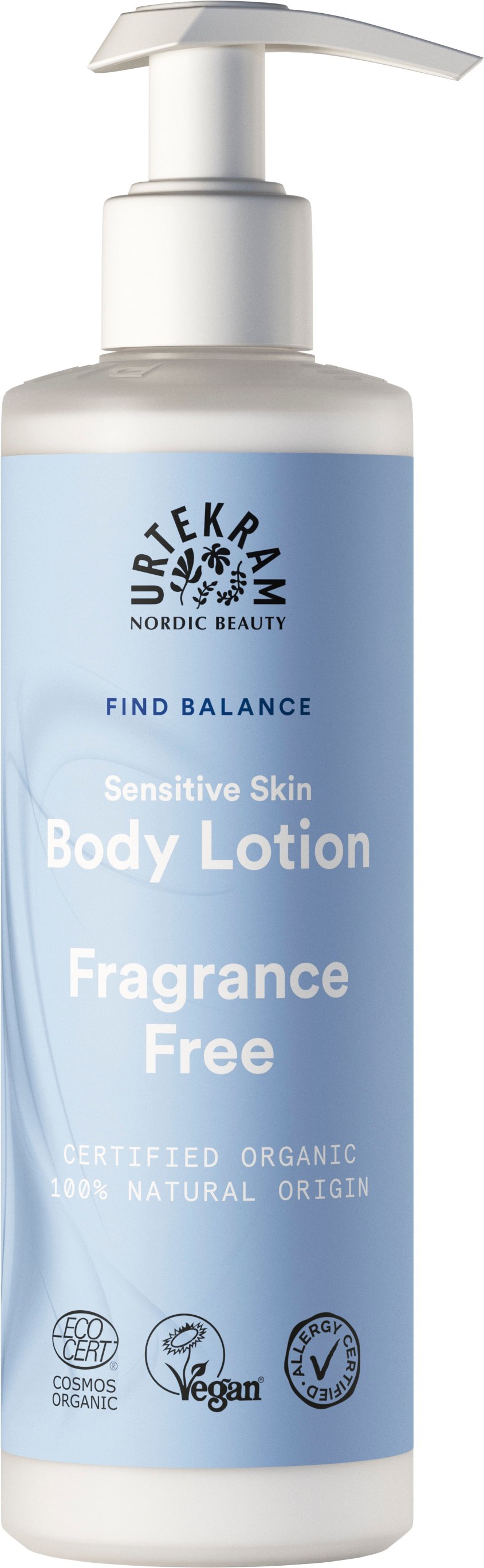Urtekram Beauty Fragrance Free Body Lotion 245 ml