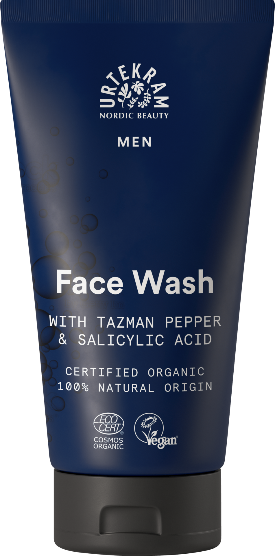 Urtekram Beauty MEN Face Wash Tazman Pepper & Salisylic Acid 150 ml