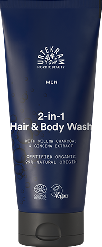 Urtekram Beauty MEN 2 in 1 Hair & Body Wash Organic 200 ml