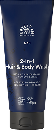 Urtekram Beauty MEN 2 in 1 Hair & Body Wash Organic 200 ml