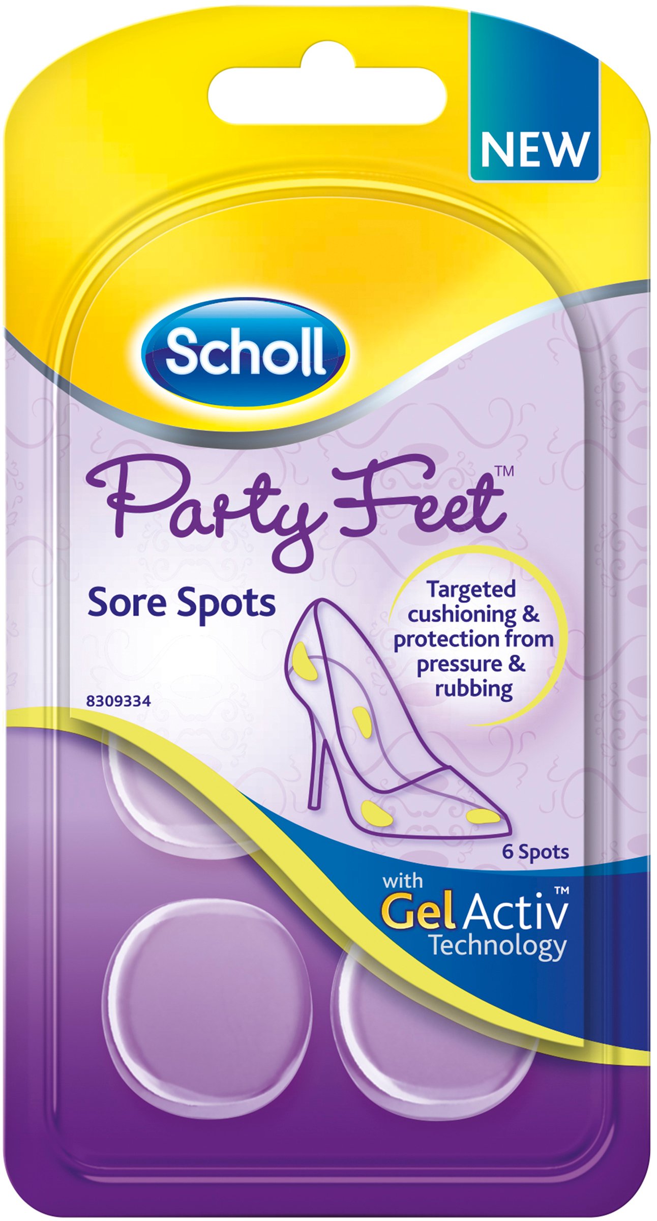 Scholl Party Feet Sore Spots 6 st