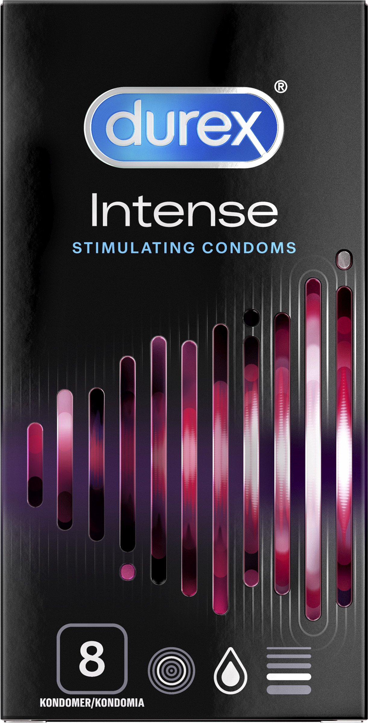 Durex Intense Stimulating Condoms 8 st