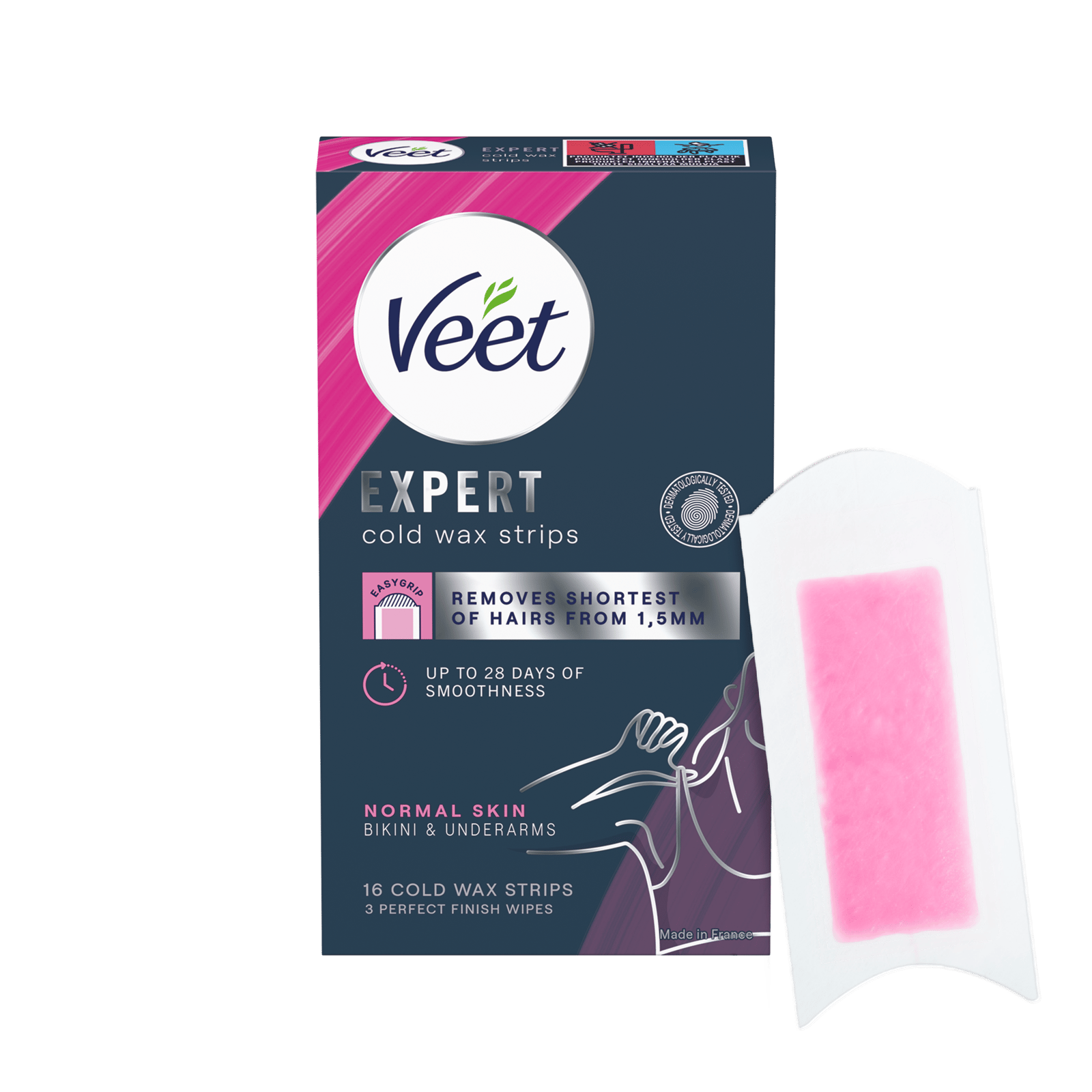 Veet Expert Vaxremsor Normal hud för bikini & armhåla 16 st