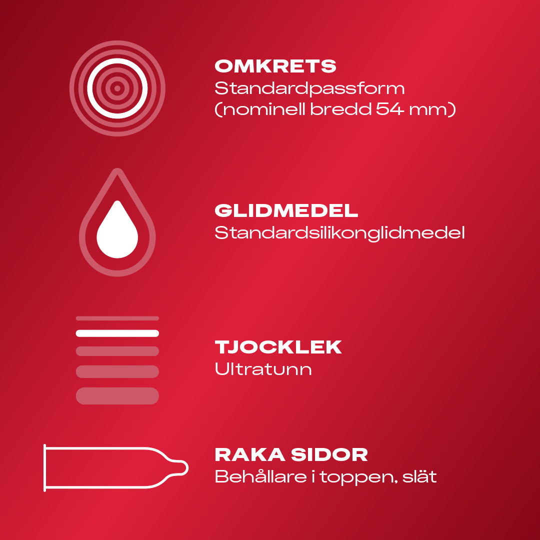 Durex Thin Feel Ultra Thin Kondomer 3 st