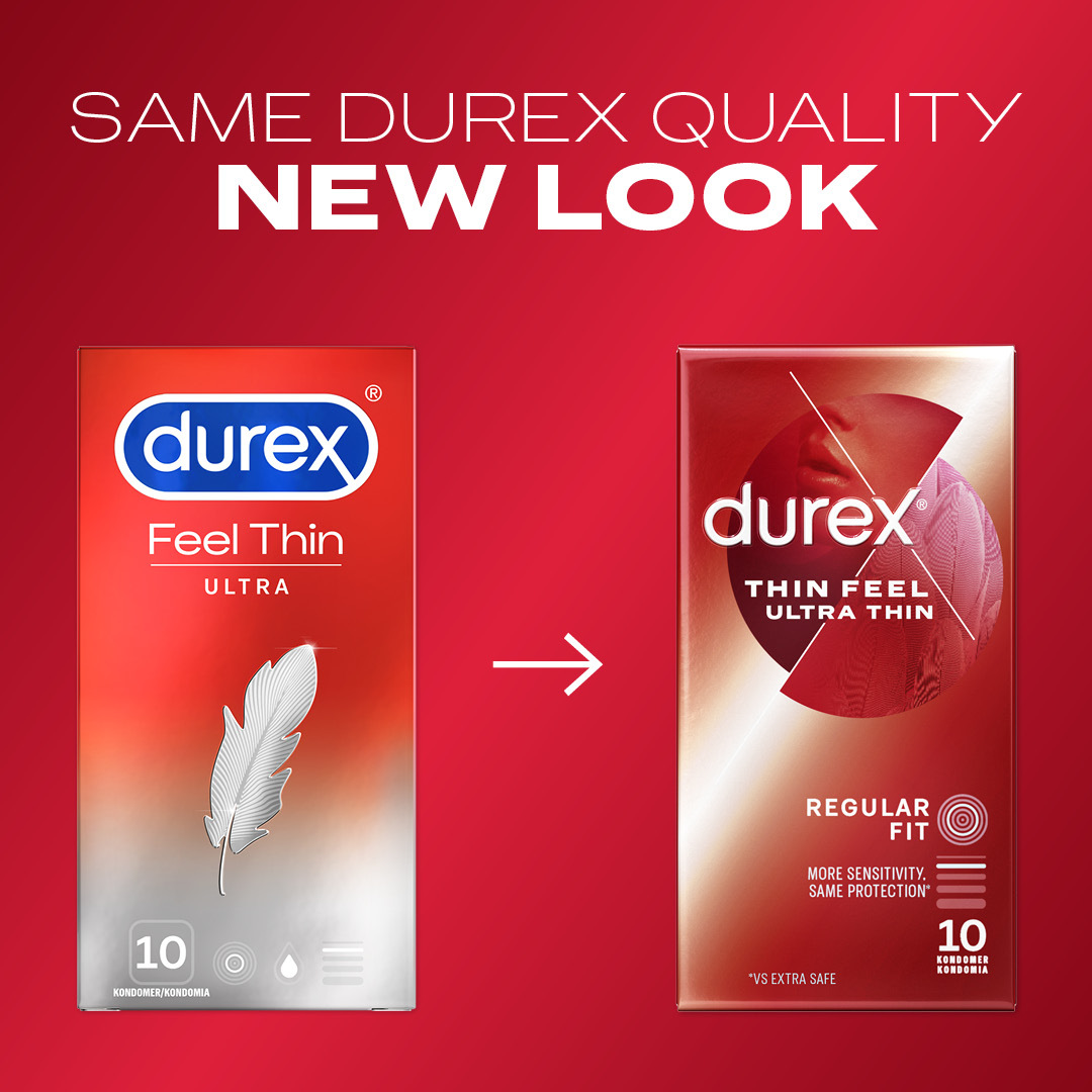Durex Thin Feel Ultra Thin Kondomer 3 st