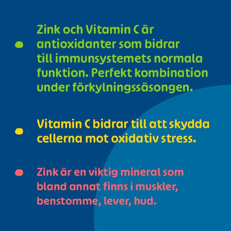 Pharbio Zink + Vitamin C 100 tabletter