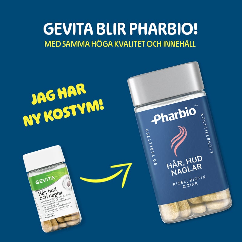 Pharbio Hår, Hud & Naglar 90 tabletter