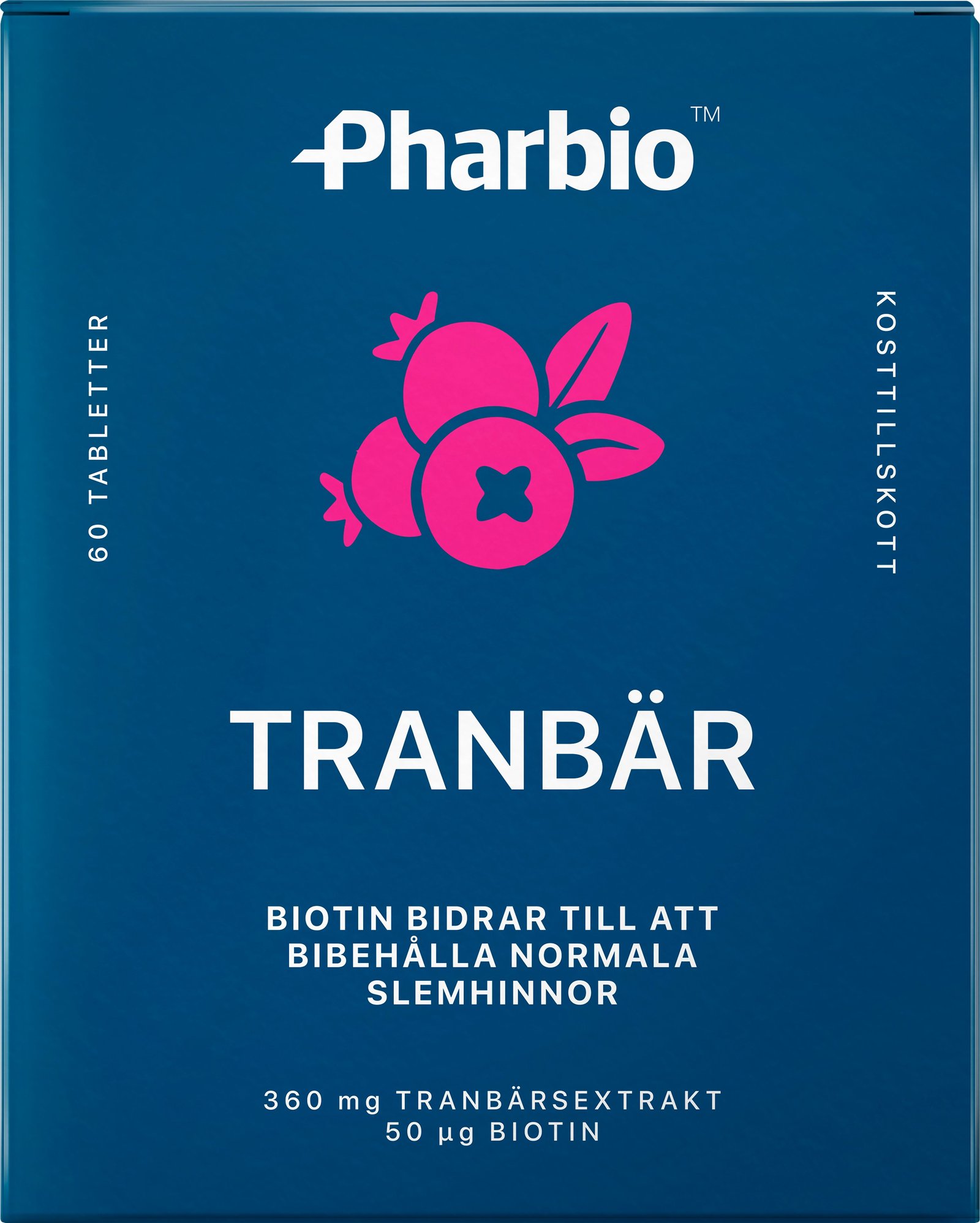 Pharbio Tranbär 60 tabletter