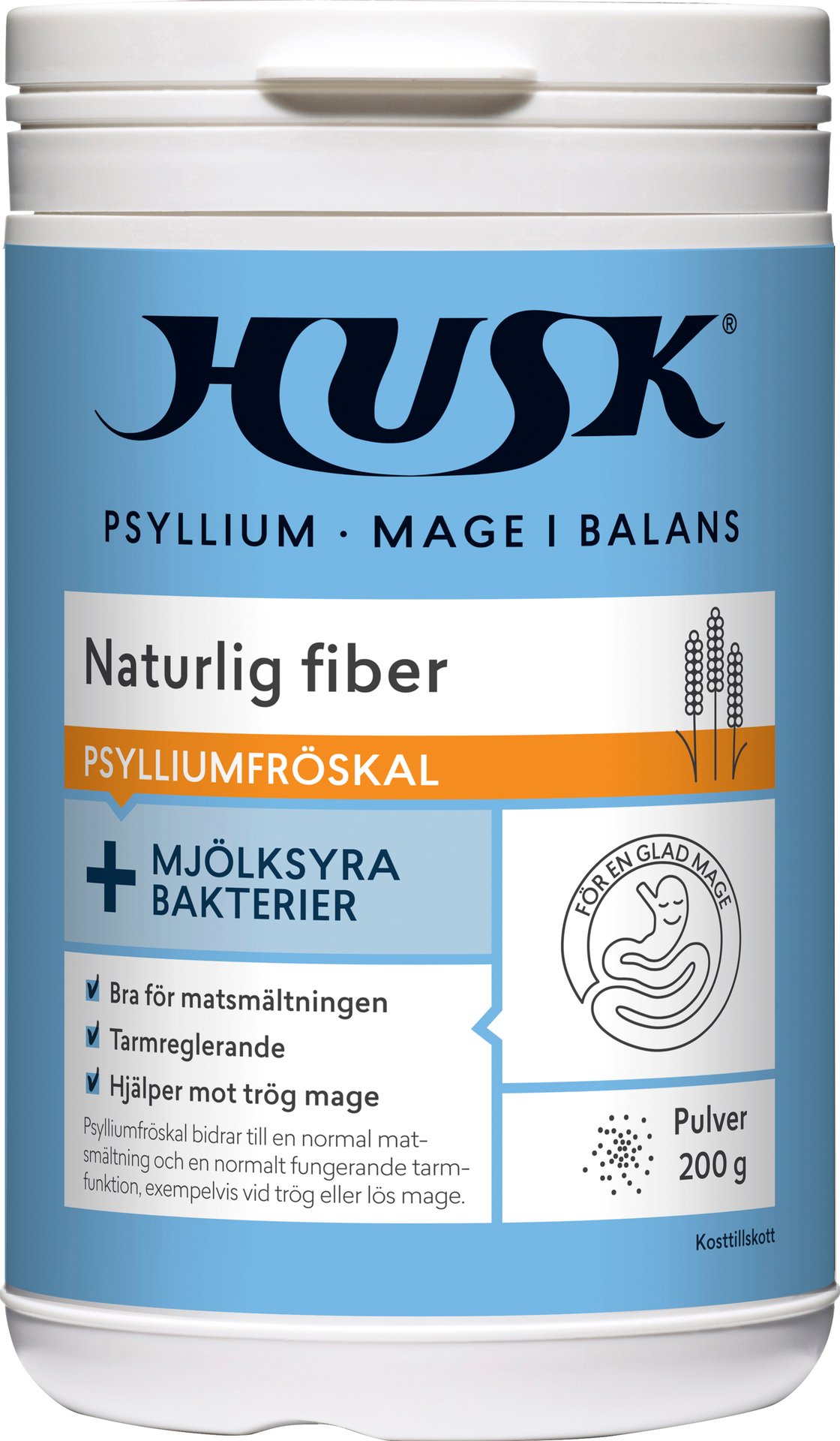 Husk Mage I Balans Naturlig Fiber + Mjölksyrabakterier 200 g