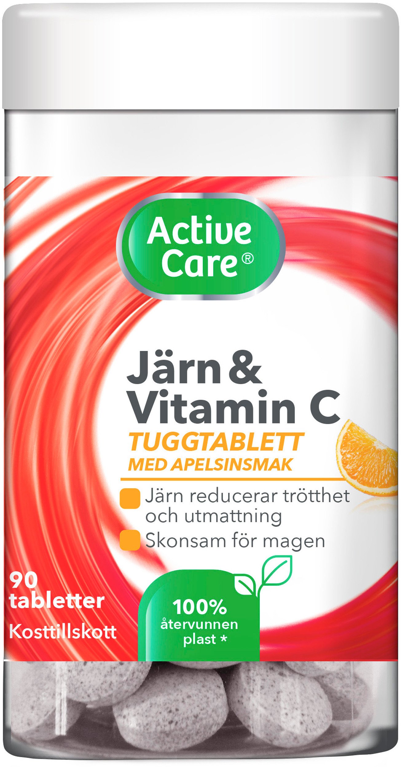 Active Care Järn & Vitamin C 90 tuggtabletter