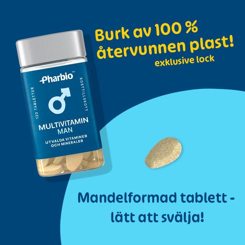 Pharbio Multivitamin Man 120 tabletter